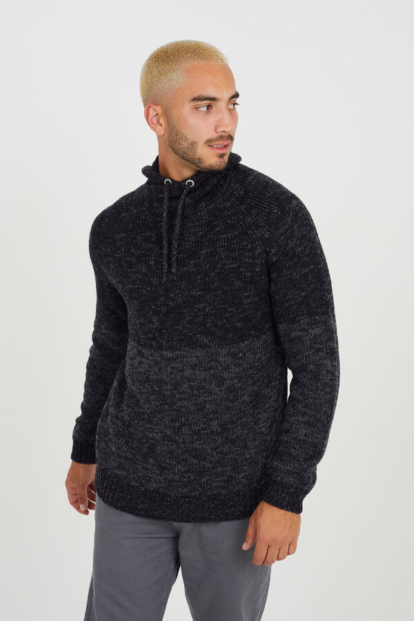 Brave Soul Jersey jaspeado blanco