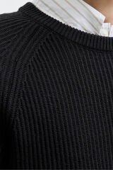 Jack & Jones Jersey de punto estructurado negro