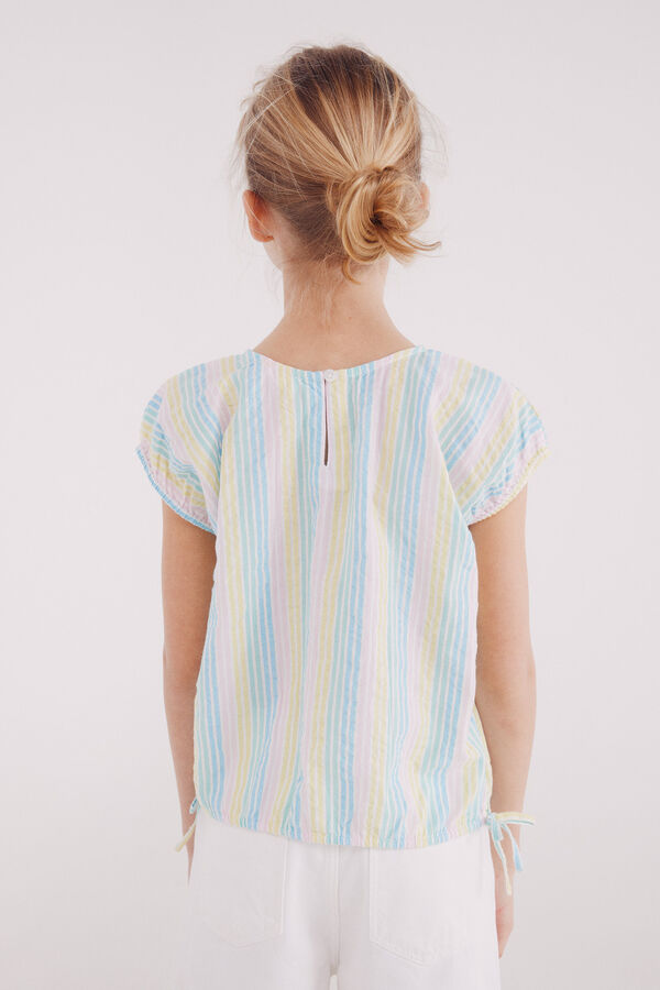 Springfield Kids Blusa raya multicolor niña amarillo