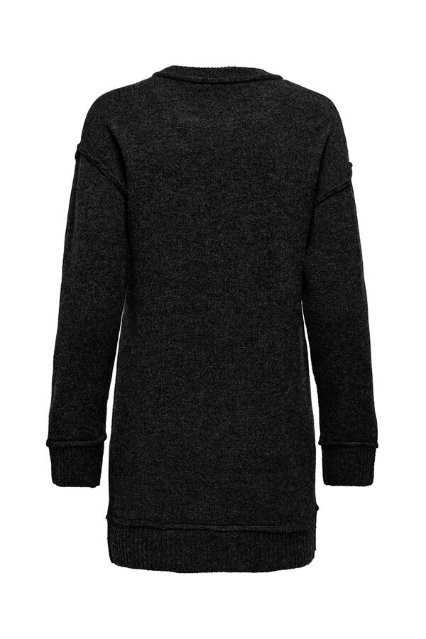 Only Vestido curto de malha  preto