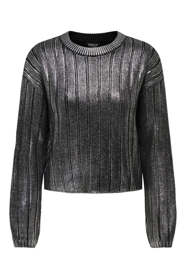 Only Jersey de punto con foil negro