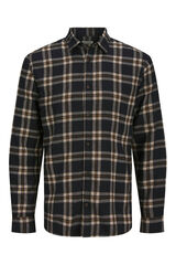 JJ REBEL Camisa tipo franela fina negro