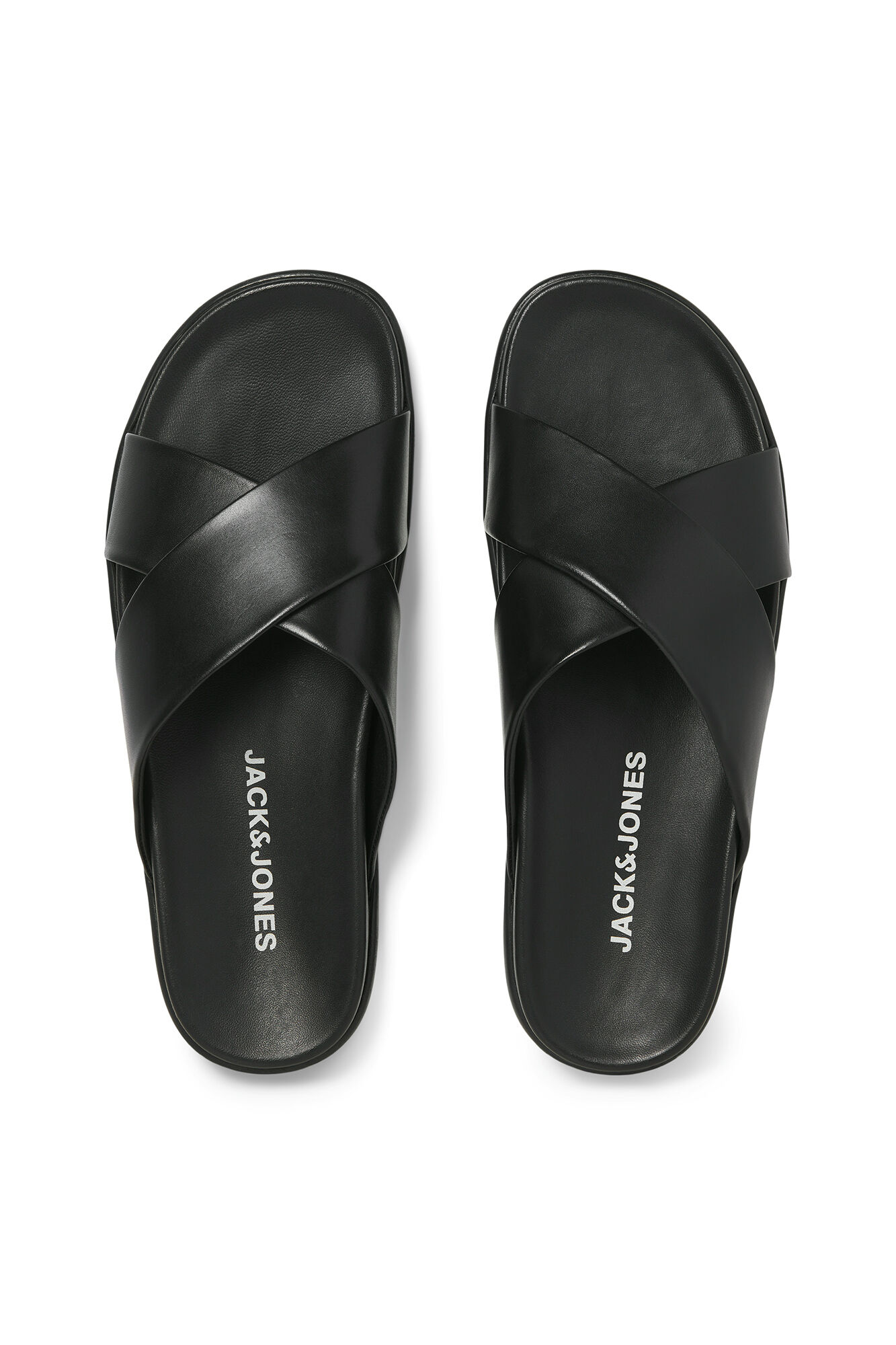 Jack & Jones Sandalia cruzada de piel