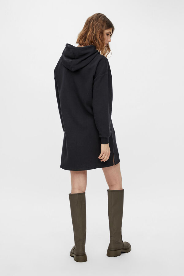 Pieces Vestido sweatshirt preto