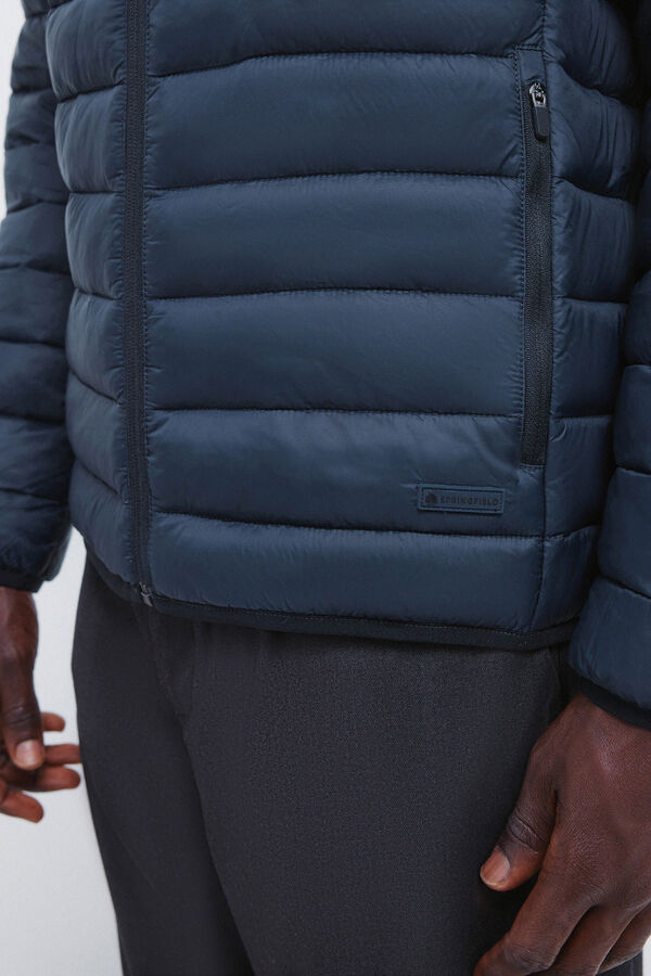 Springfield Casaco acolchoado com capuz azul