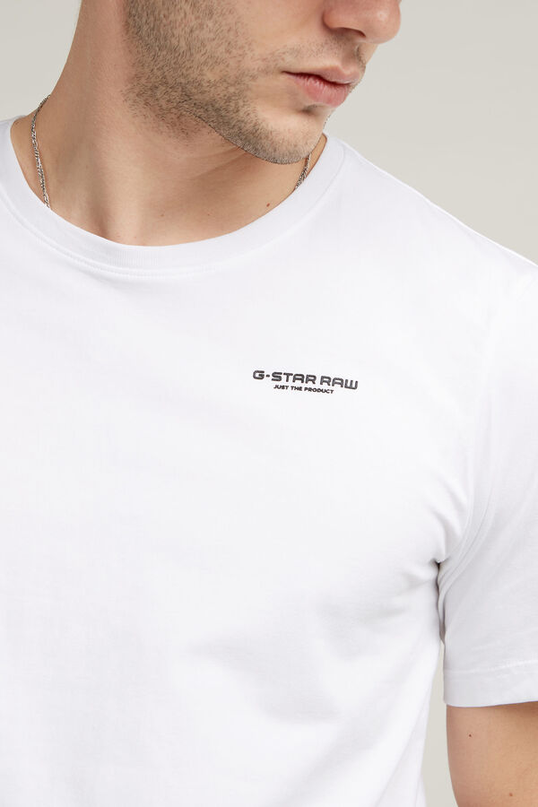 G-STAR T-shirt de algod&atilde;o org&acirc;nico  branco