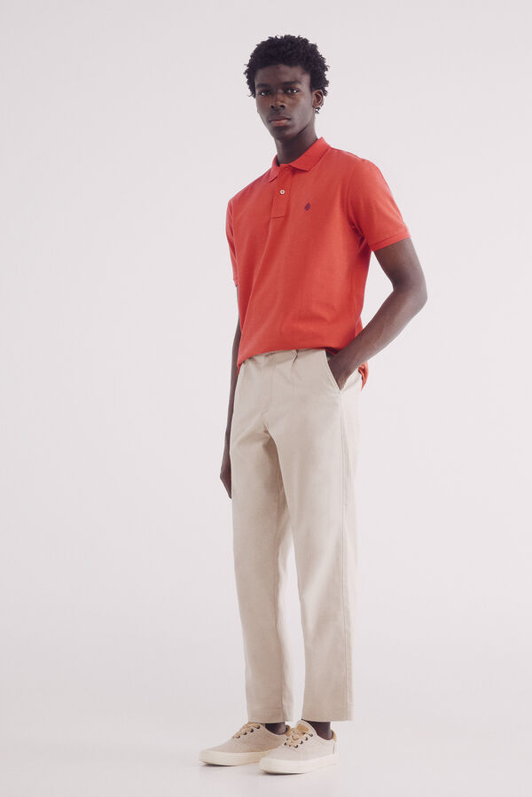 Springfield Polo piqu&eacute; b&aacute;sico regular fit vermelho