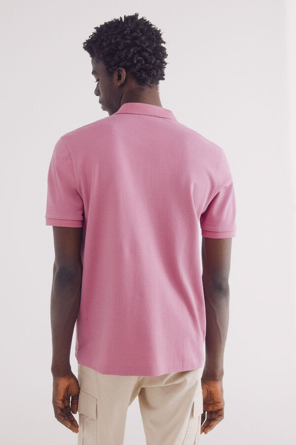 Springfield Polo piqu&eacute; b&aacute;sico regular fit rosa