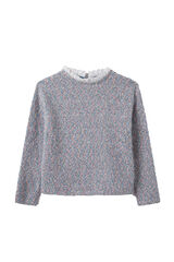 Springfield Kids T-shirt de gola rufo para menina azul