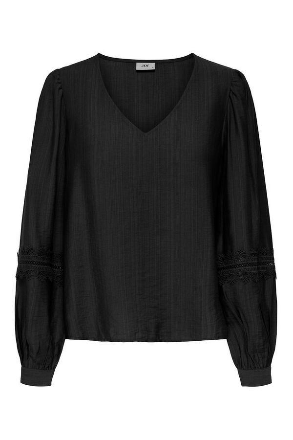 JDY Blusa manga larga negro
