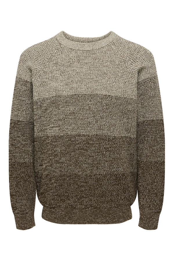 Only & Sons Jersey cuello redondo gris