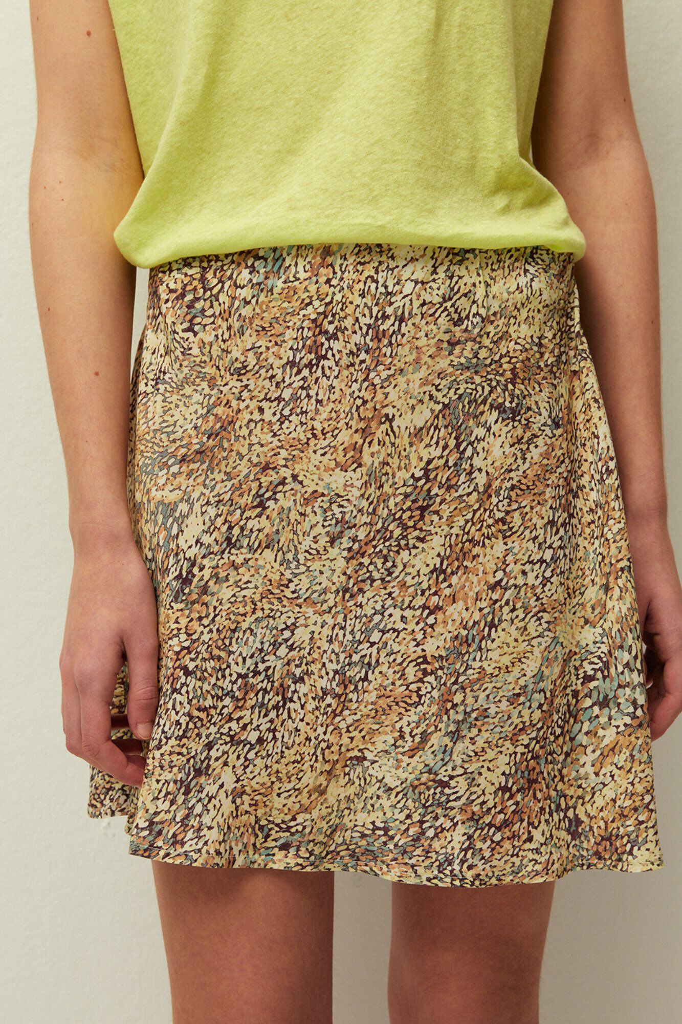 Systemaction Falda corta estampada
