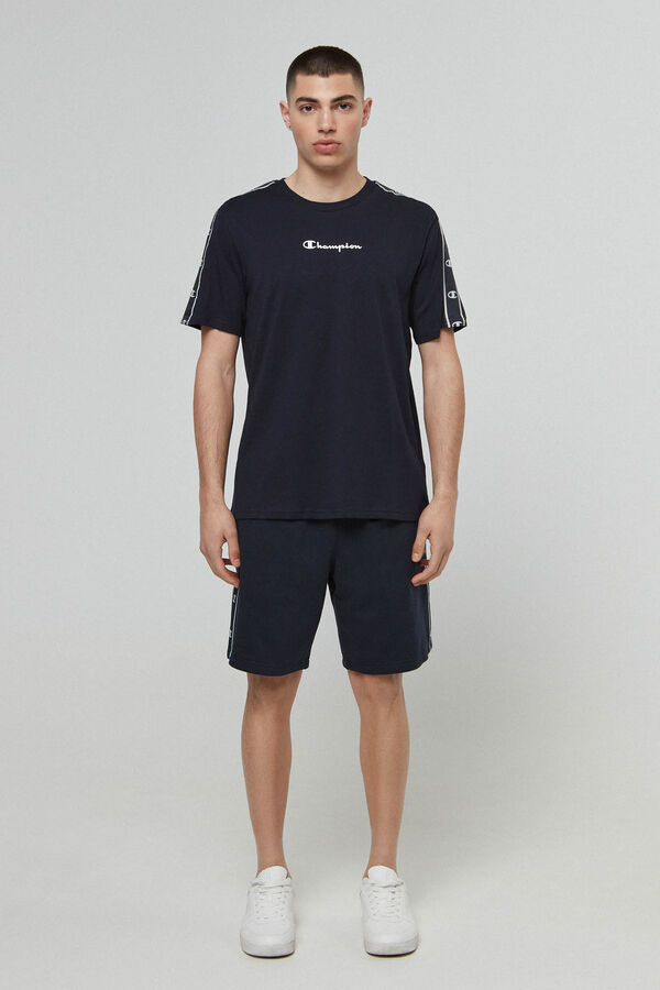 Springfield Camiseta manga corta con cinta de logotipo lateral navy