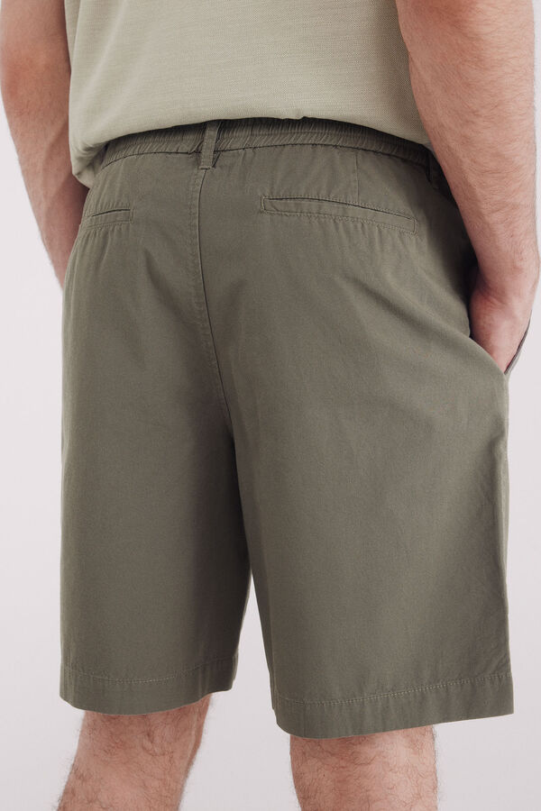 Springfield Bermuda fluida relaxed fit kaki