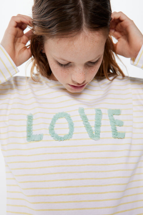 Springfield Kids Camiseta "Love" ni&ntilde;a amarillo
