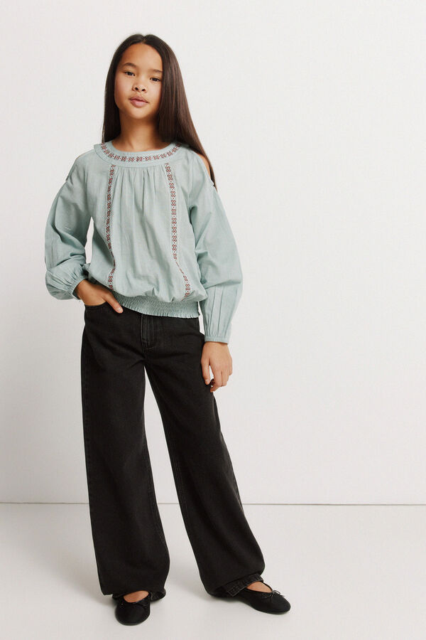 Springfield Kids Blusa com ombros cut out para menina verde