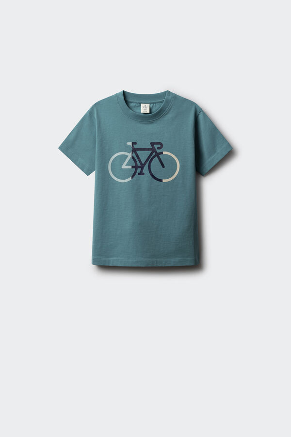 Springfield Kids Camiseta bici tricolor ni&ntilde;o estampado