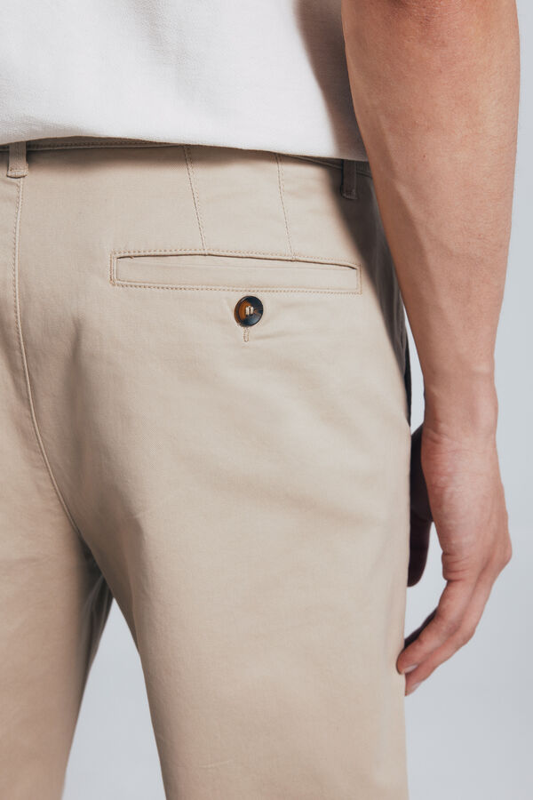 Springfield Cal&ccedil;as chino slim fit bege