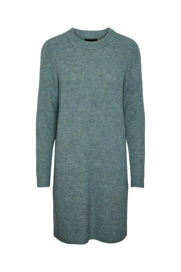 Pieces Vestido corto de punto gris