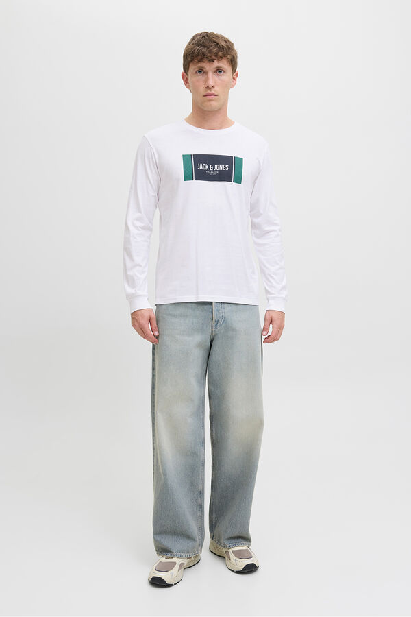 Jack & Jones Camiseta regular fit blanco
