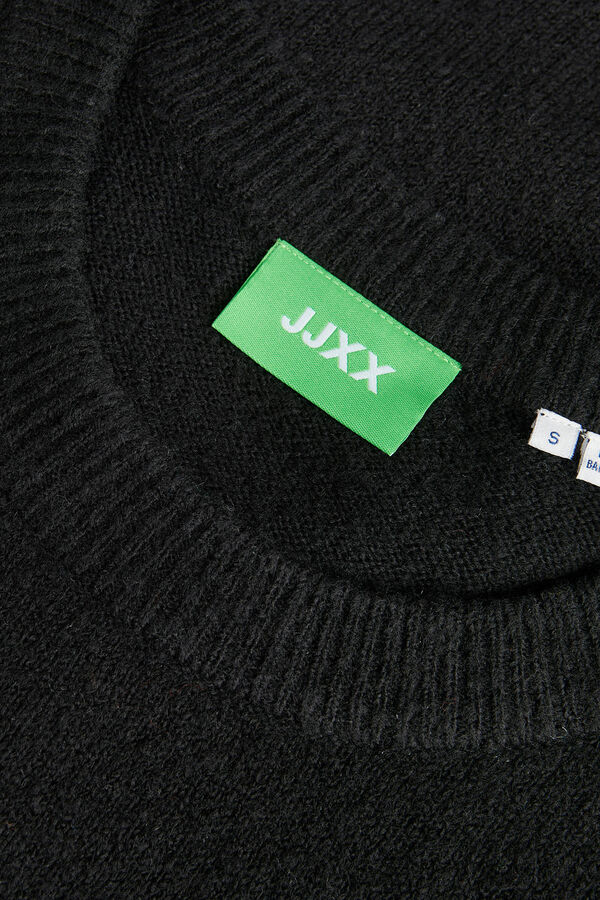 Jack & Jones Jersey b&aacute;sico de cuello redondo negro