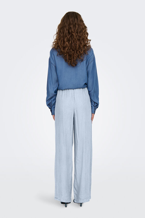 Only Pantalón wideleg azul