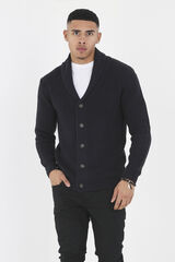 Springfield Chaqueta de punto y cinco botones navy