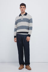 Springfield Jersey polo botones azul