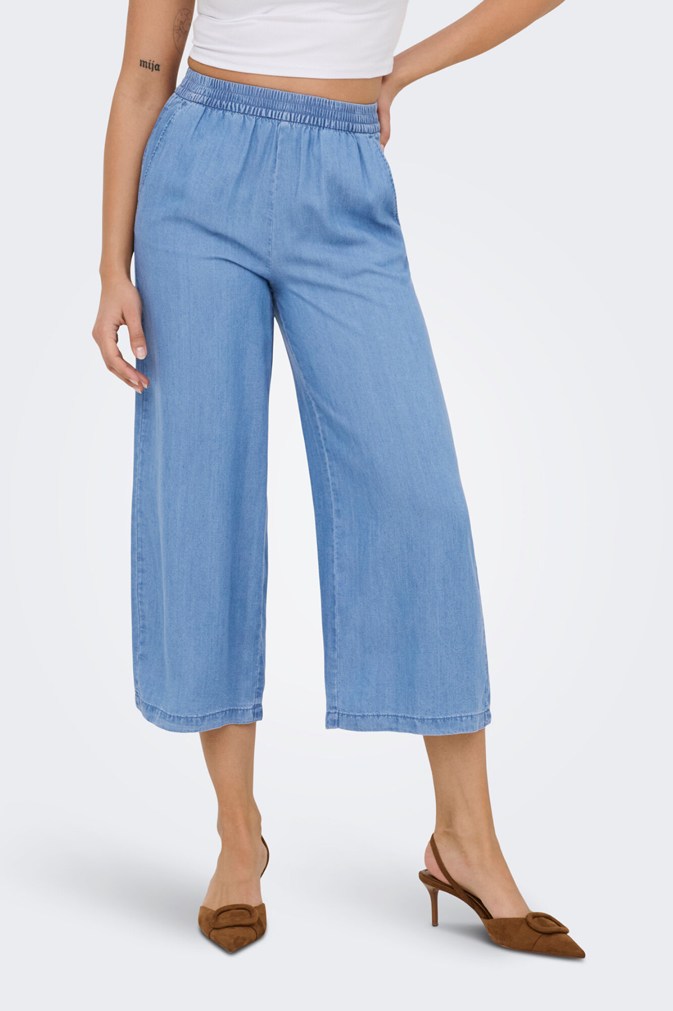 Only Pantal&oacute;n culotte de tencel