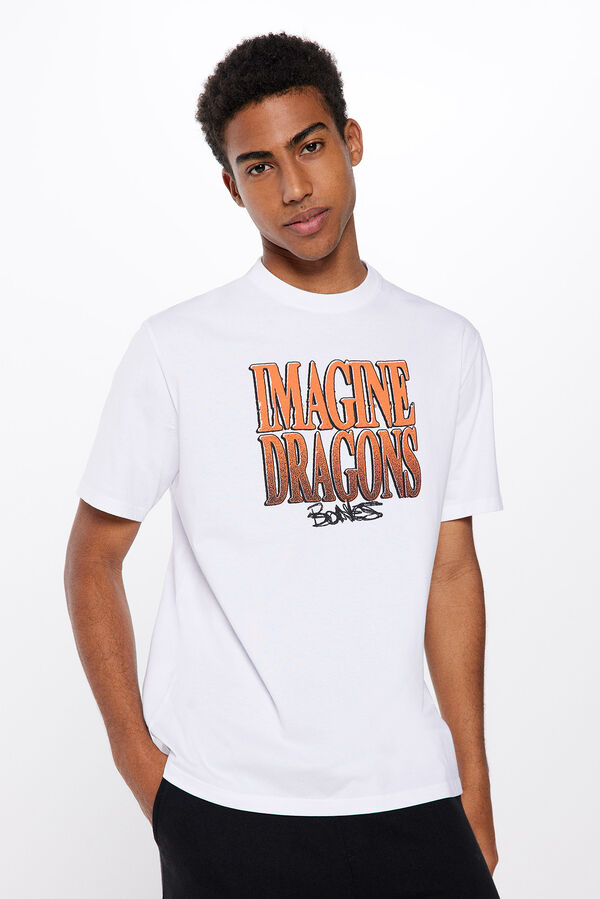Springfield T-shirt Imagine Dragons Bones branco