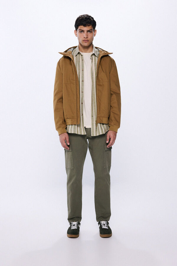 Springfield Jaqueta acolchoada de algodão cru