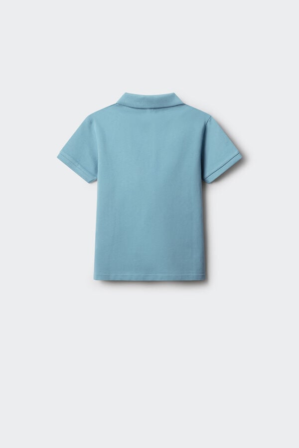 Springfield Kids Polo b&aacute;sico menino azul