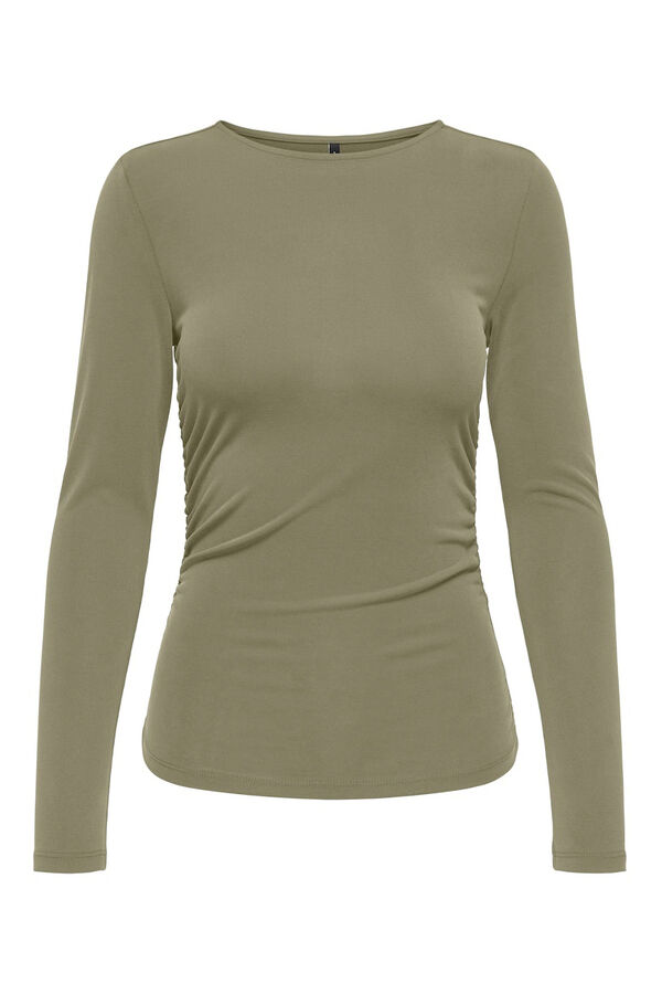 Only Top de manga comprida manga estampado