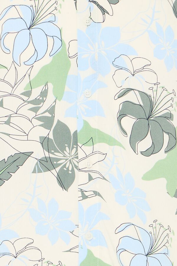Blend Camisa de manga curta estampada branco