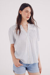 Springfield Blusa rom&acirc;ntica la&ccedil;o verde