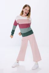 Springfield Kids Camisola &agrave;s riscas para menina rosa