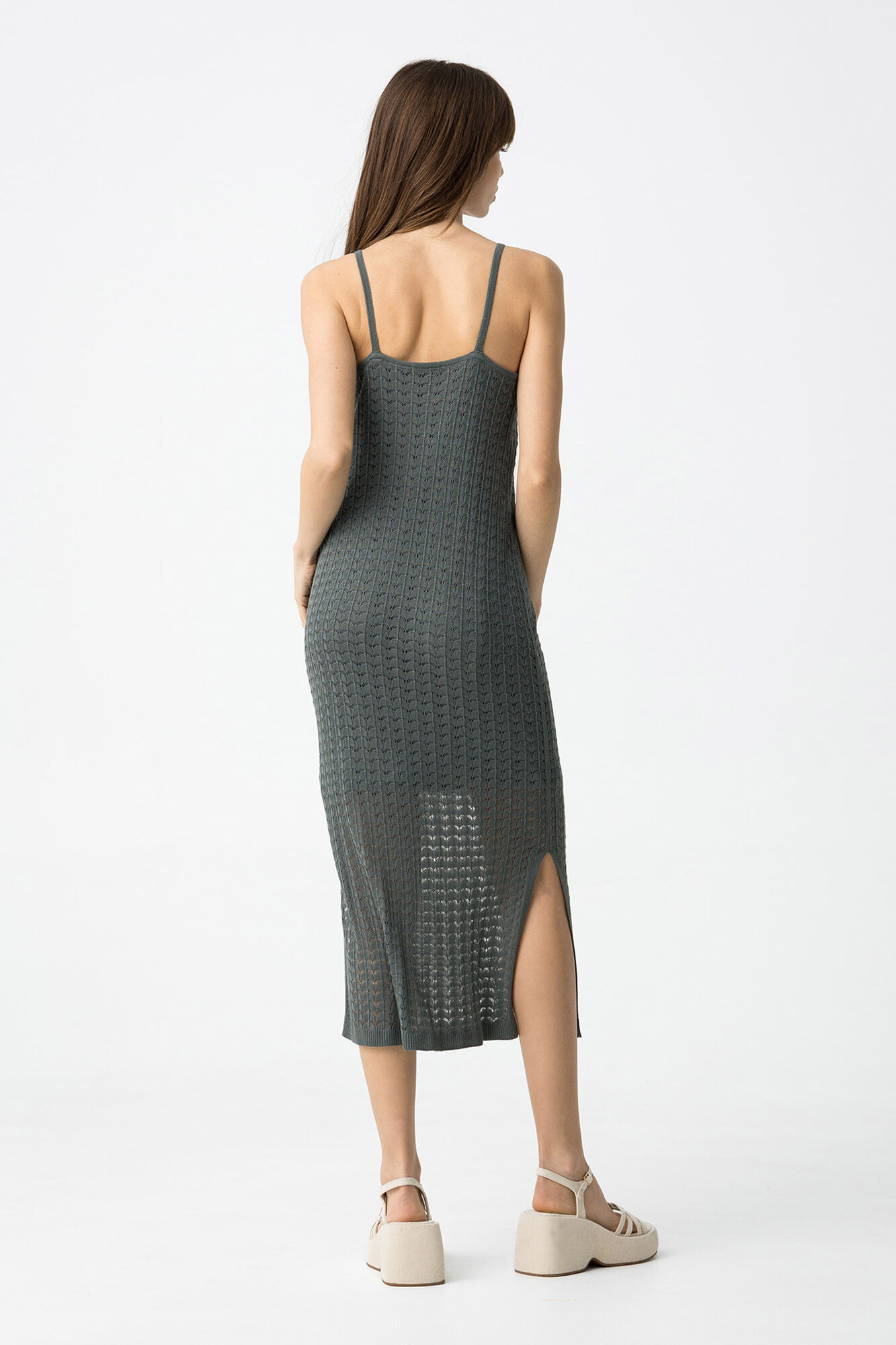 Tiffosi Vestido de punto perforado