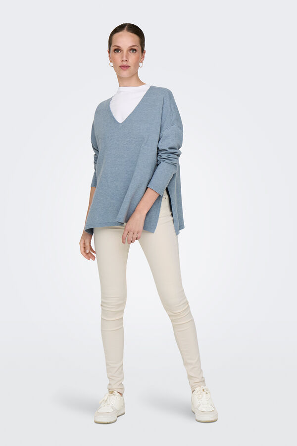 Only Camisola &agrave;s riscas azul