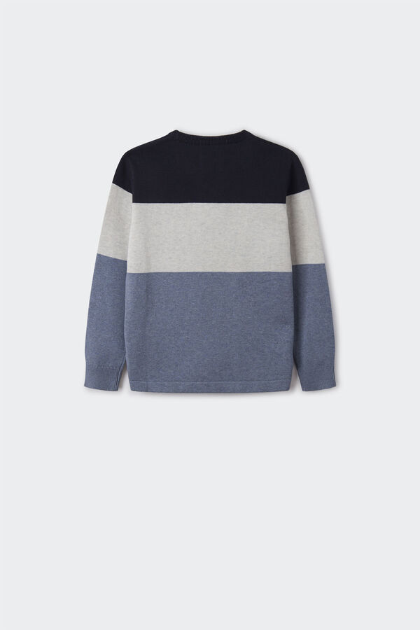 Springfield Kids Jersey color block ni&ntilde;o azul