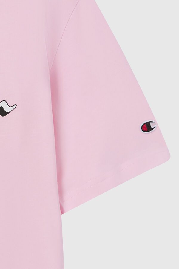 Champion Camiseta de algod&oacute;n hombre rosa