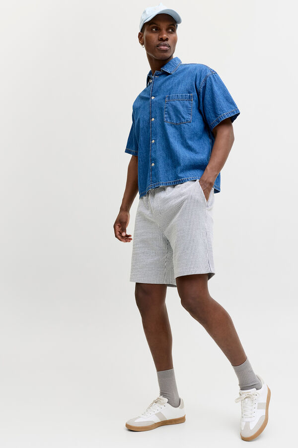 Jack & Jones Bermuda felpa relaxed blanco