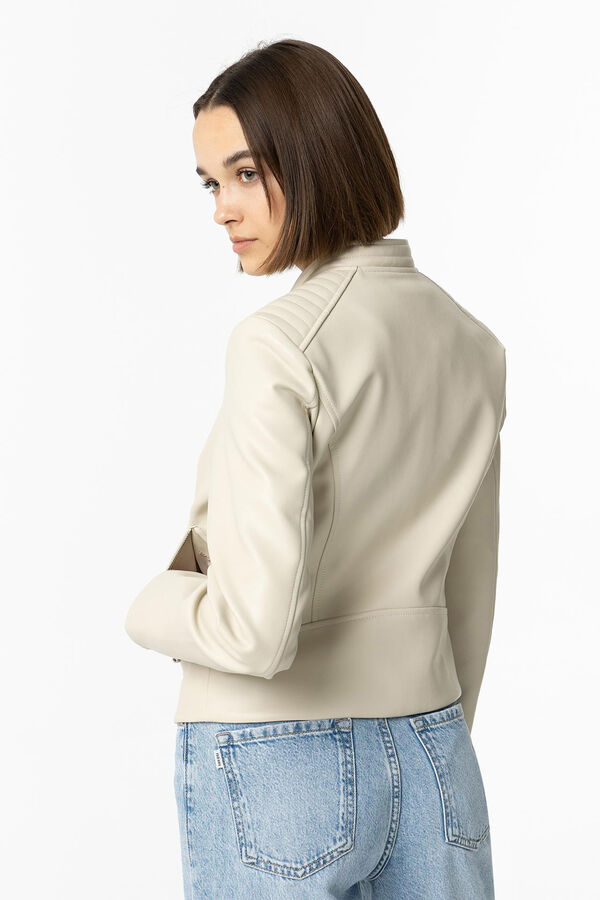 Tiffosi Chaqueta efecto piel tostado