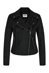 Noisy May Chaqueta biker efecto ante. negro