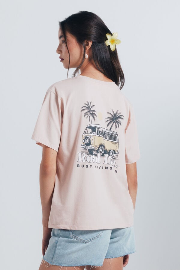 Springfield Costas da camiseta gr&aacute;fica vermelho