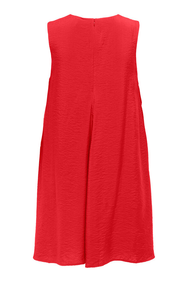 JDY vestido mangas vermelho