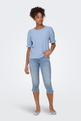 Only Jeans pirata el&aacute;stico azul