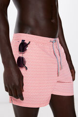 Springfield Cal&ccedil;&atilde;o de banho estampado geom&eacute;trico castanho