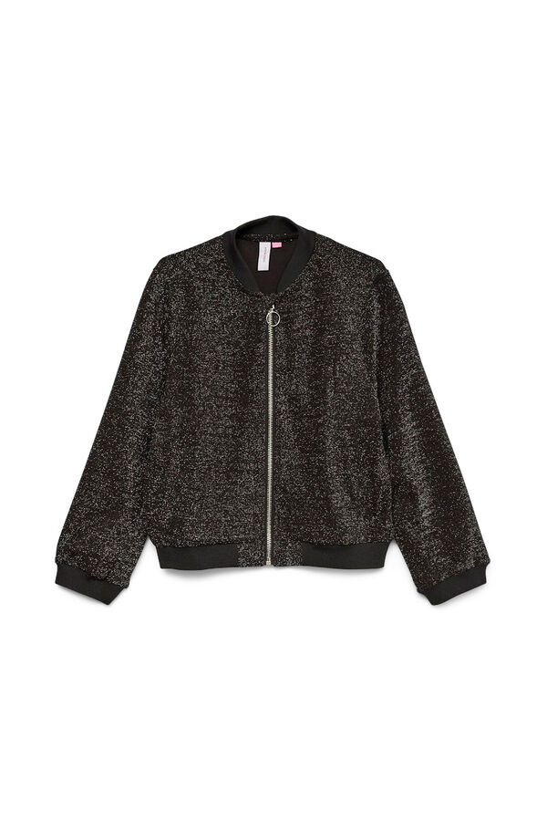 Vero Moda Girl Cazadora bomber brillo negro