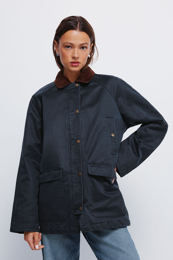 Springfield Parka encerada azul