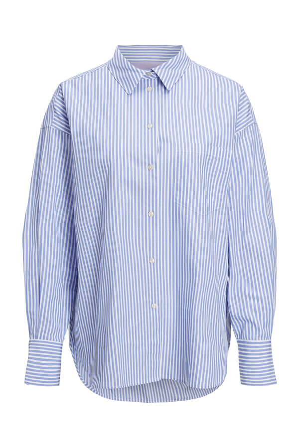 Jack & Jones Camisa Oxford de algod&oacute;n azul